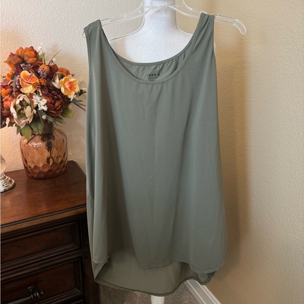TORRID Women's Olive Green Sleeveless Active Top 5X